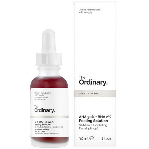 THE ORDINARY SOLUTION DE PEELING AHA 30% + BHA 2% SOLUTION DE PEELING 30 ML