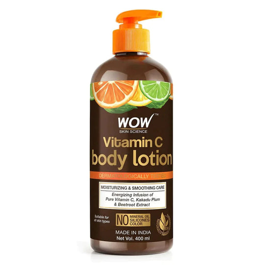 WOW Skin Science Vitamin C Body Lotion  Moisturising & Smoothening Care - 400ml