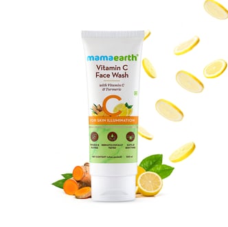 Mamaearth Vitamin C Face Wash with Vitamin C and Turmeric for Skin Illumination - 100ml